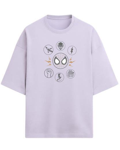 Spider-Man “Sinister Six” Oversized T-Shirt | Marvel Villains Graphic Tee | Premium 260 GSM Cotton