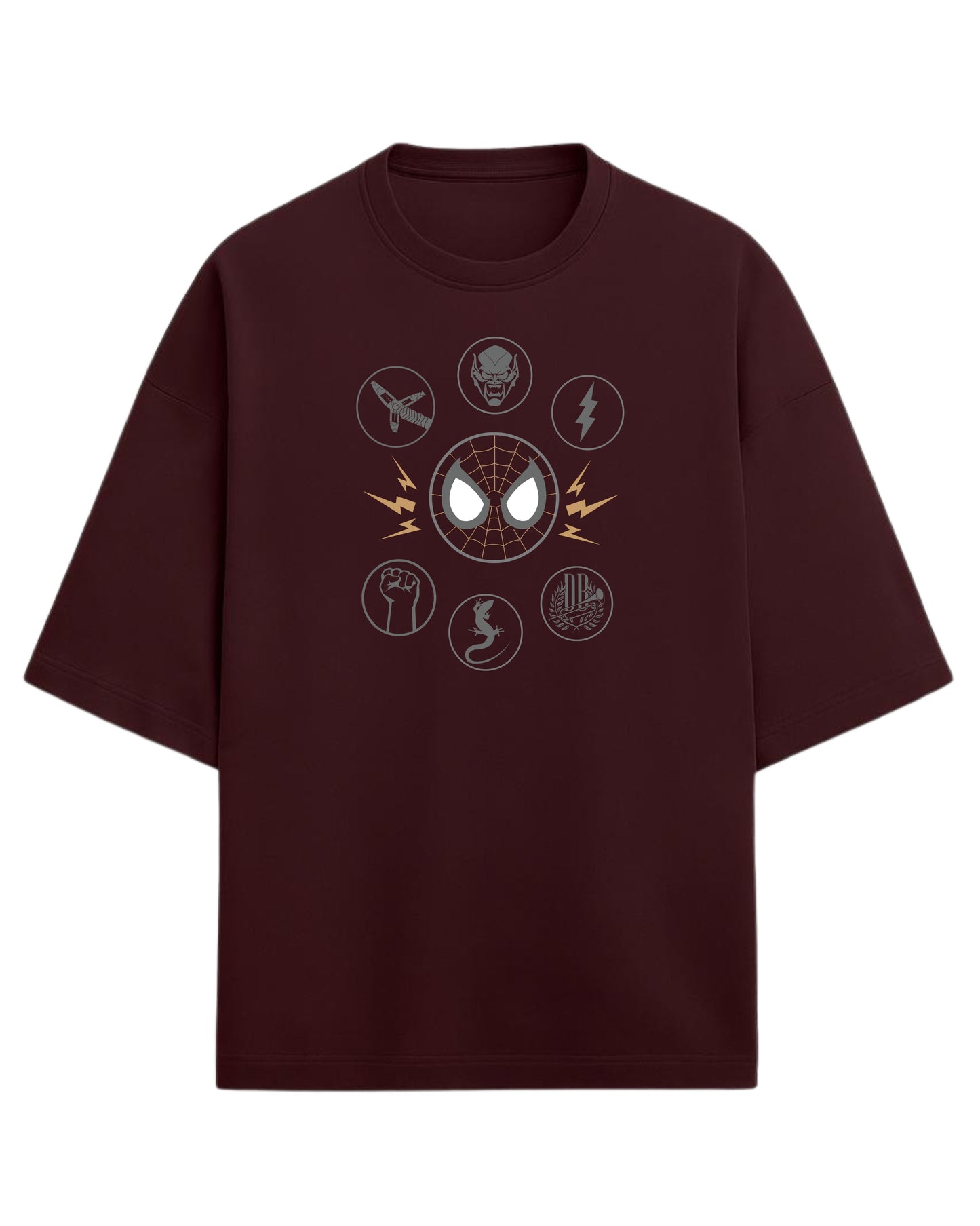 Spider-Man “Sinister Six” Oversized T-Shirt | Marvel Villains Graphic Tee | Premium 260 GSM Cotton