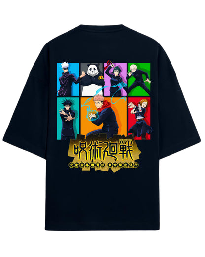 Jujutsu Kaisen “Tokyo Jujutsu High” Oversized T-Shirt | Anime Team Graphic Tee | Premium 260 GSM Cotton