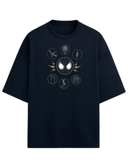 Spider-Man “Sinister Six” Oversized T-Shirt | Marvel Villains Graphic Tee | Premium 260 GSM Cotton