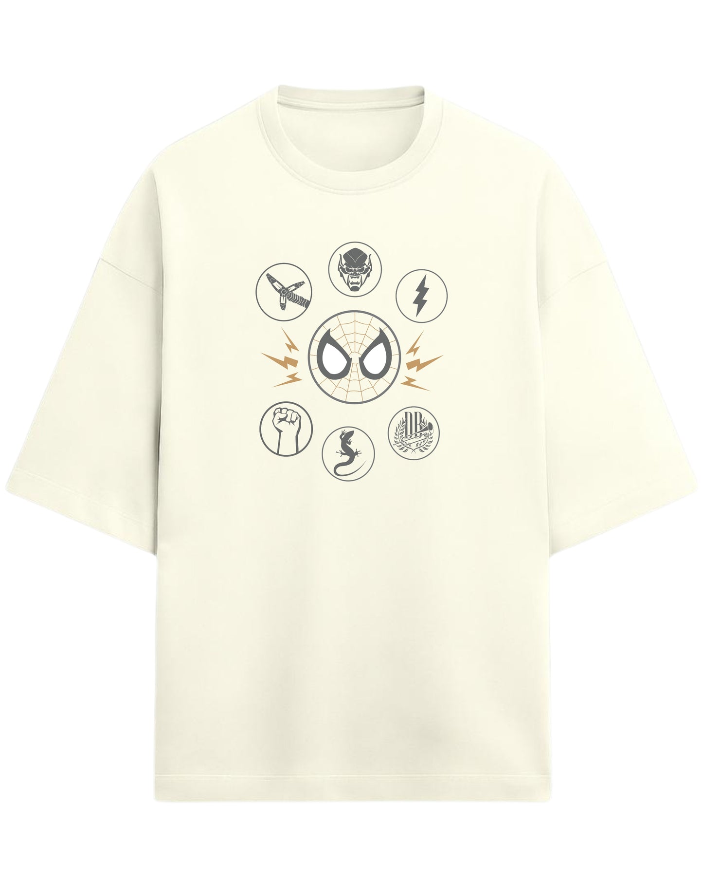 Spider-Man “Sinister Six” Oversized T-Shirt | Marvel Villains Graphic Tee | Premium 260 GSM Cotton