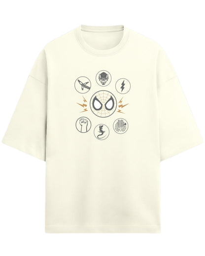 Spider-Man “Sinister Six” Oversized T-Shirt | Marvel Villains Graphic Tee | Premium 260 GSM Cotton
