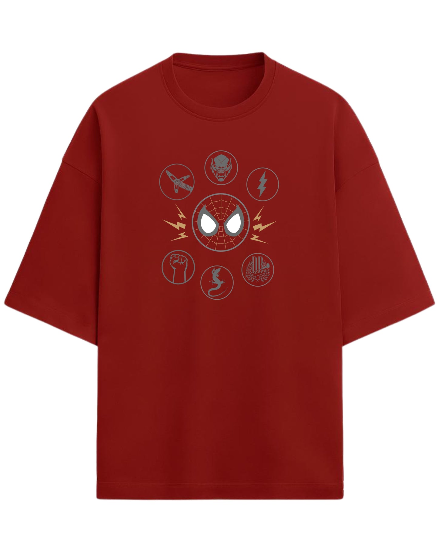 Spider-Man “Sinister Six” Oversized T-Shirt | Marvel Villains Graphic Tee | Premium 260 GSM Cotton