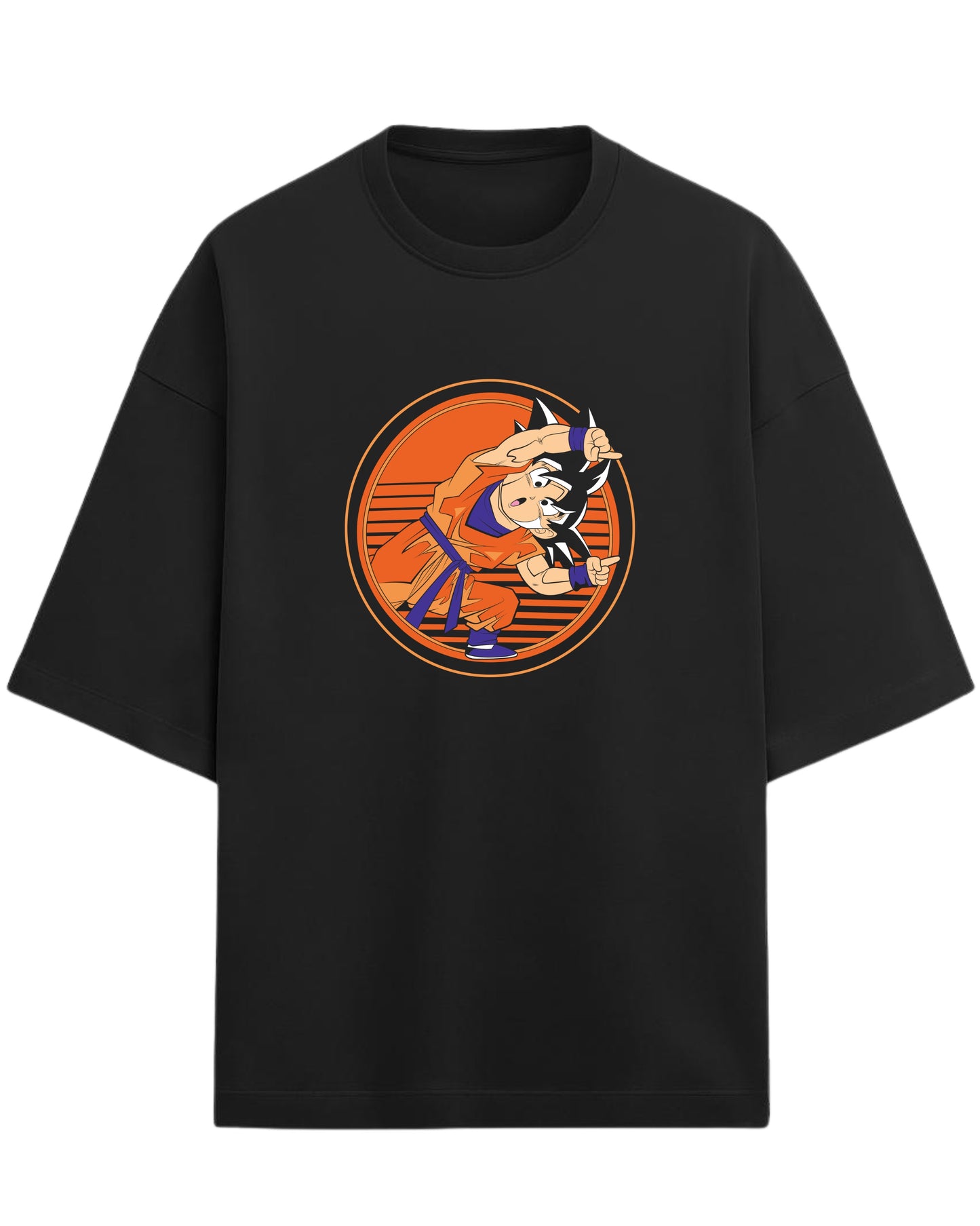 Kid Goku Oversized Tees | Dragon Ball Z Graphic Tee | Premium 260 GSM Cotton Blend