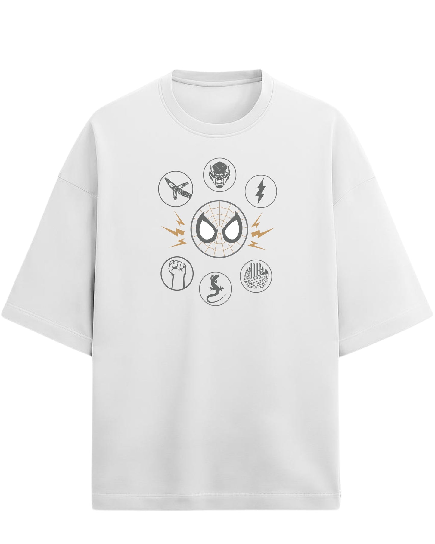 Spider-Man “Sinister Six” Oversized T-Shirt | Marvel Villains Graphic Tee | Premium 260 GSM Cotton