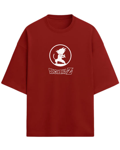 Young Goku “Saiyan Spirit” Oversized T-Shirt | Dragon Ball Z Graphic Tee | Premium 260 GSM Cotton