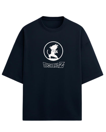 Young Goku “Saiyan Spirit” Oversized T-Shirt | Dragon Ball Z Graphic Tee | Premium 260 GSM Cotton