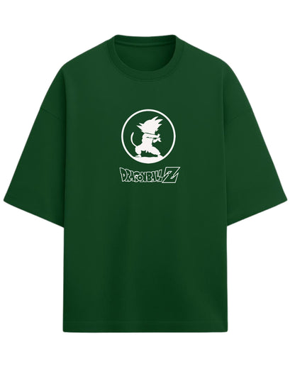 Young Goku “Saiyan Spirit” Oversized T-Shirt | Dragon Ball Z Graphic Tee | Premium 260 GSM Cotton