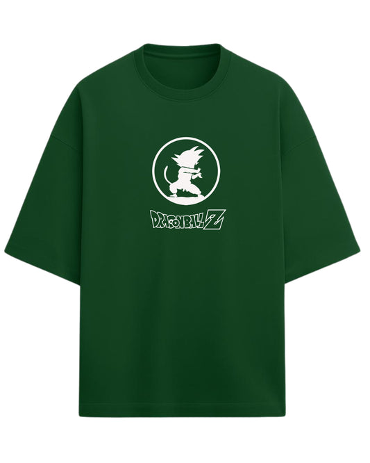 Young Goku “Saiyan Spirit” Oversized T-Shirt | Dragon Ball Z Graphic Tee | Premium 260 GSM Cotton