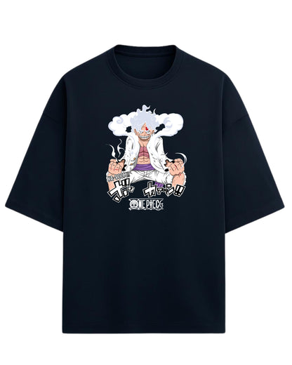 Luffy “Gear 5 Awakening” Oversized T-Shirt | One Piece Graphic Tee | Premium 260 GSM Cotton