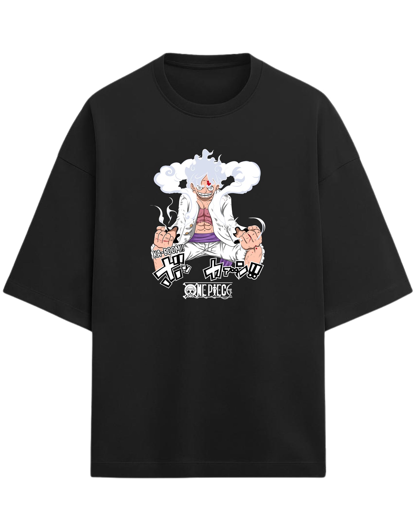 Luffy “Gear 5 Awakening” Oversized T-Shirt | One Piece Graphic Tee | Premium 260 GSM Cotton