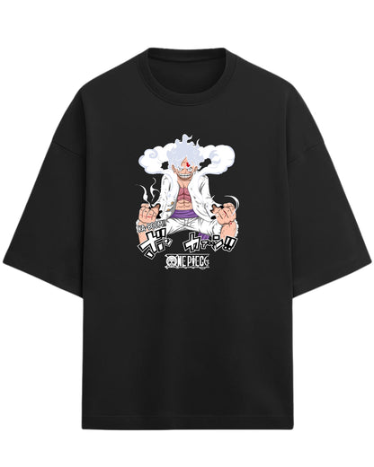 Luffy “Gear 5 Awakening” Oversized T-Shirt | One Piece Graphic Tee | Premium 260 GSM Cotton