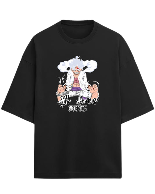 Luffy “Gear 5 Awakening” Oversized T-Shirt | One Piece Graphic Tee | Premium 260 GSM Cotton
