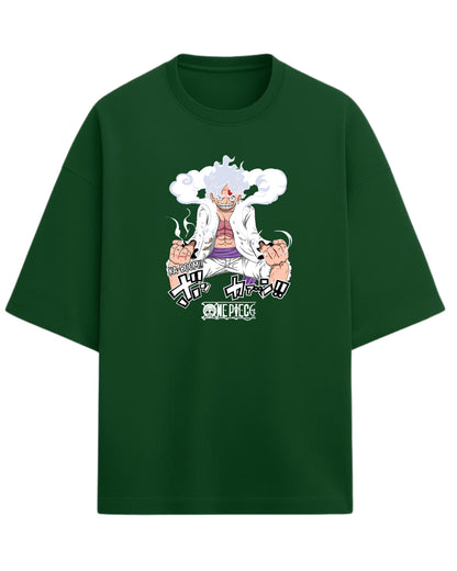 Luffy “Gear 5 Awakening” Oversized T-Shirt | One Piece Graphic Tee | Premium 260 GSM Cotton