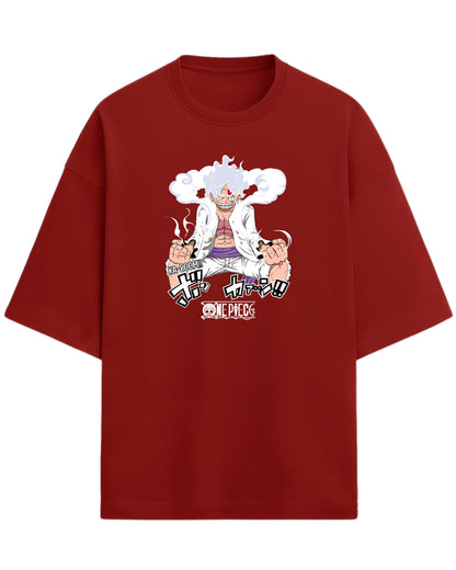 Luffy “Gear 5 Awakening” Oversized T-Shirt | One Piece Graphic Tee | Premium 260 GSM Cotton