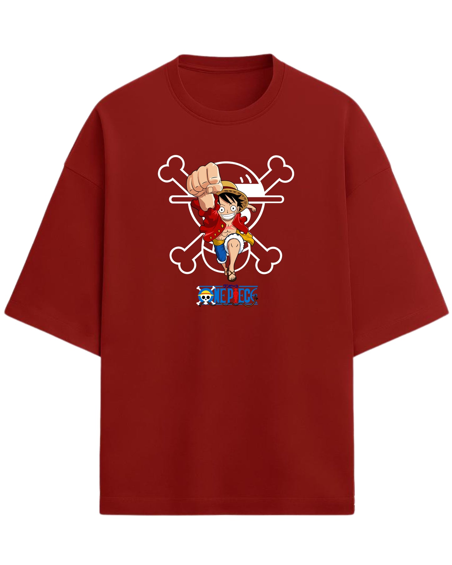 Luffy “Straw Hat Dream” Oversized T-Shirt | One Piece Graphic Tee | Premium 260 GSM Cotton