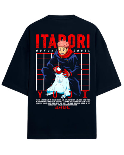 Yuji Itadori “Sukuna’s Vessel” Oversized T-Shirt | Jujutsu Kaisen Graphic Tee | Premium 260 GSM Cotton