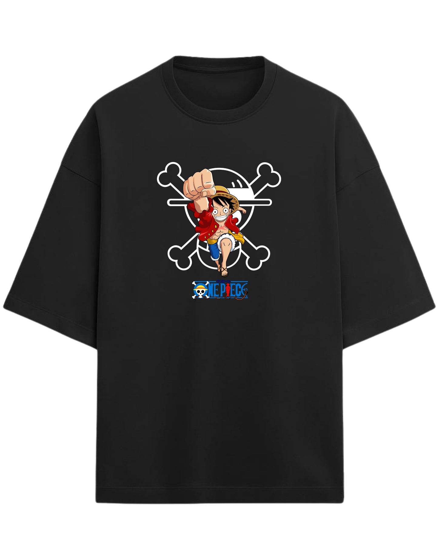 Luffy “Straw Hat Dream” Oversized T-Shirt | One Piece Graphic Tee | Premium 260 GSM Cotton