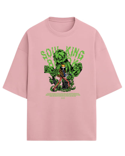 Brook Soul King Oversized Tees | One Piece Anime Graphic Tee | Premium 260 GSM Cotton Blend