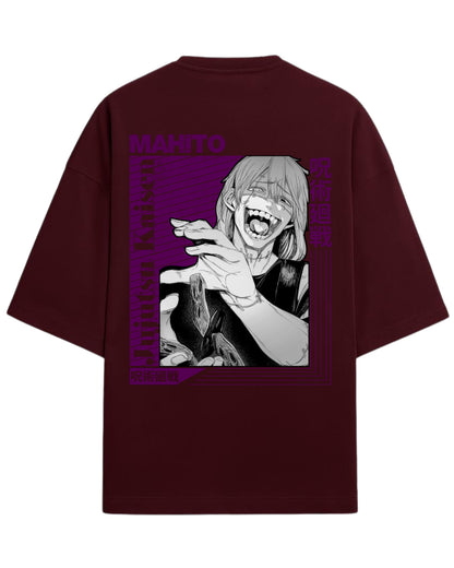 Mahito “Shape of Souls” Oversized T-Shirt | Jujutsu Kaisen Villain Graphic Tee | Premium 260 GSM Cotton