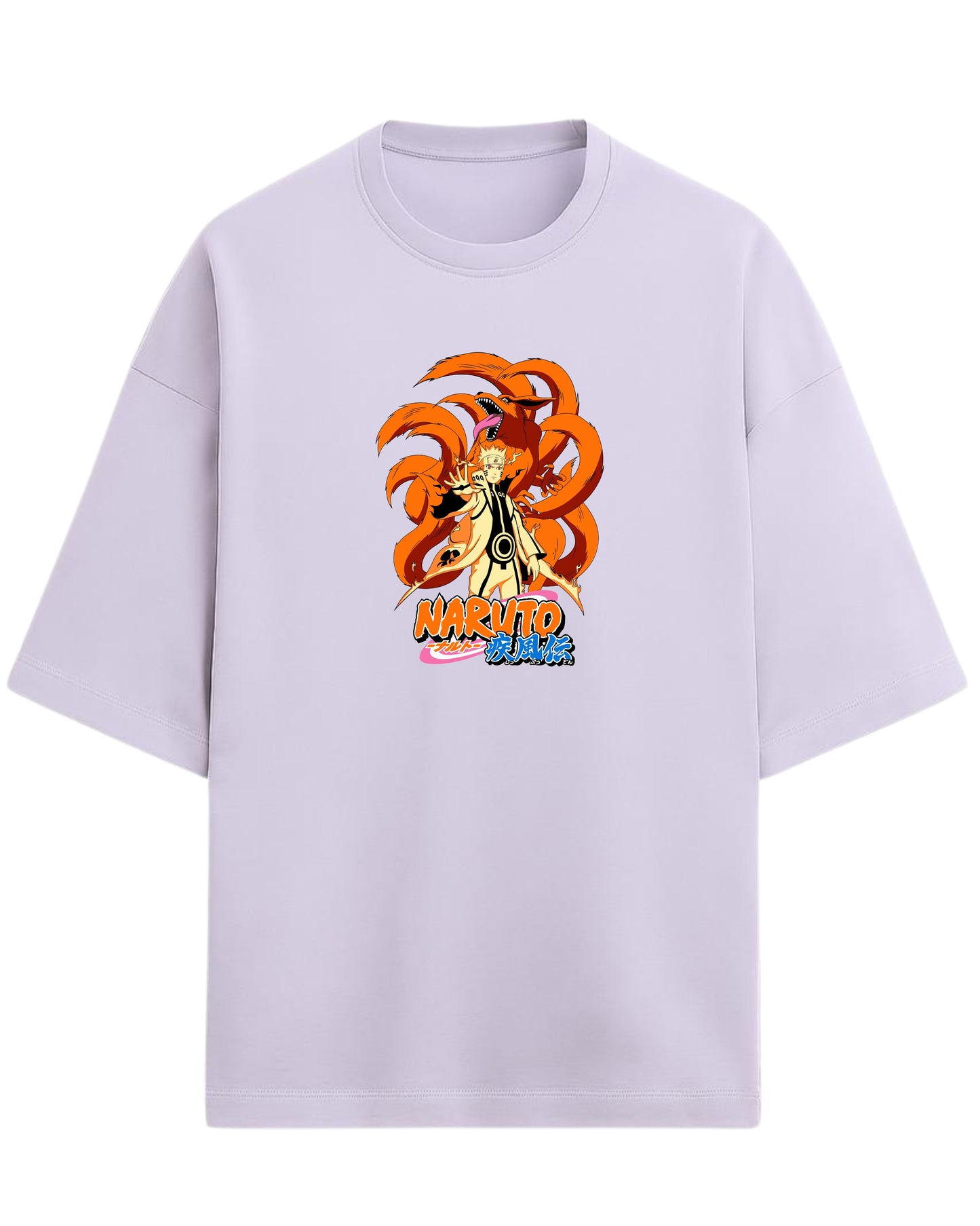 Naruto “Kurama Mode” Oversized T-Shirt | Naruto Shippuden Graphic Tee | Premium 260 GSM Cotton