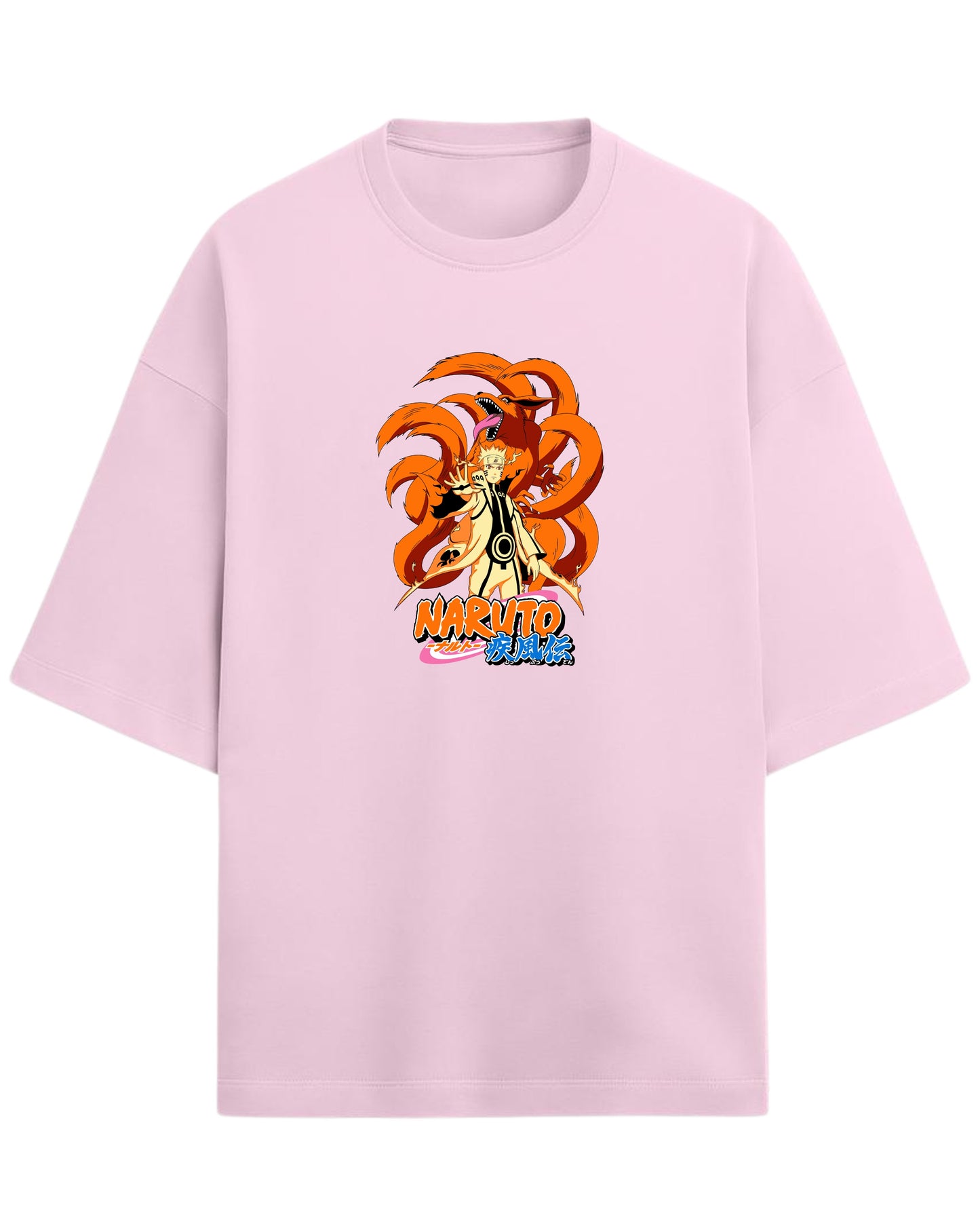 Naruto “Kurama Mode” Oversized T-Shirt | Naruto Shippuden Graphic Tee | Premium 260 GSM Cotton