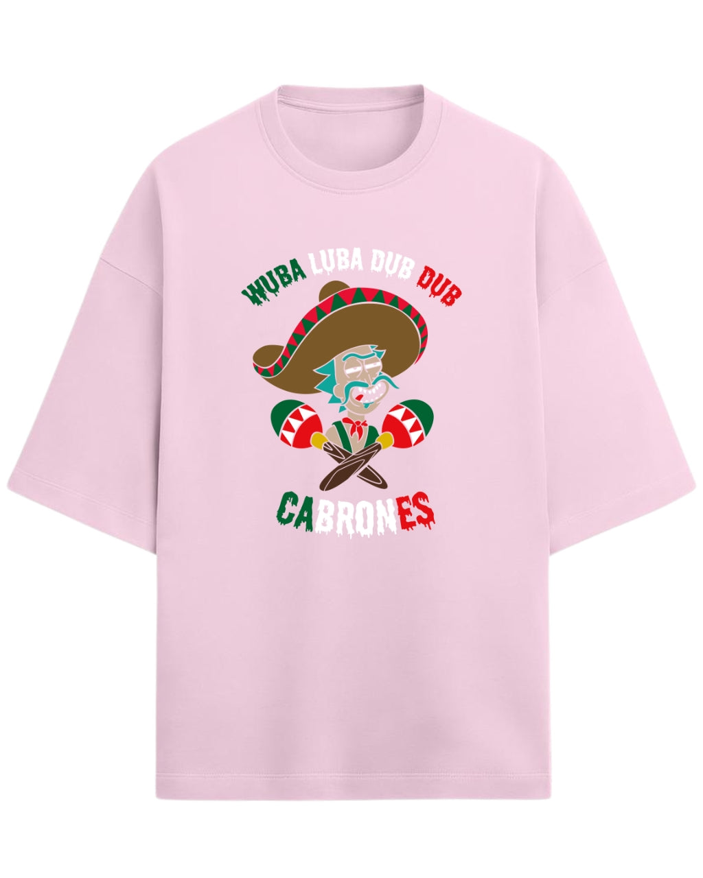 Rick Sanchez Mexican Parody Oversized Tees | Rick and Morty Graphic Tee | Premium 260 GSM Cotton Blend