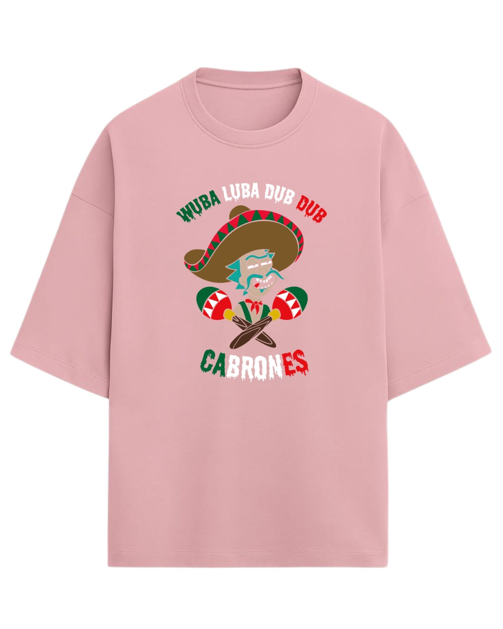 Rick Sanchez Mexican Parody Oversized Tees | Rick and Morty Graphic Tee | Premium 260 GSM Cotton Blend