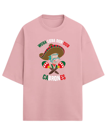 Rick Sanchez Mexican Parody Oversized Tees | Rick and Morty Graphic Tee | Premium 260 GSM Cotton Blend