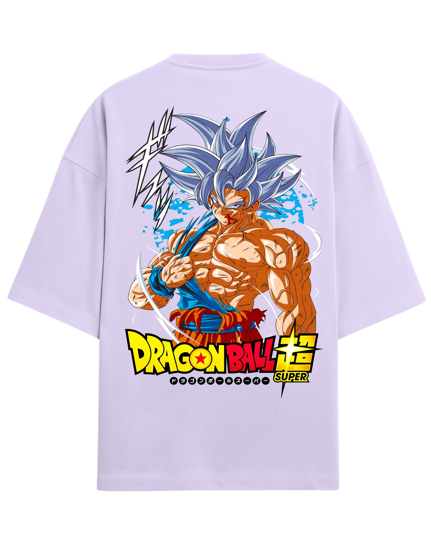 Goku Ultra Instinct Oversized Tees | Dragon Ball Z Super Graphic Tees | Premium 260 GSM Cotton Blend