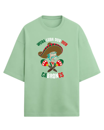Rick Sanchez Mexican Parody Oversized Tees | Rick and Morty Graphic Tee | Premium 260 GSM Cotton Blend