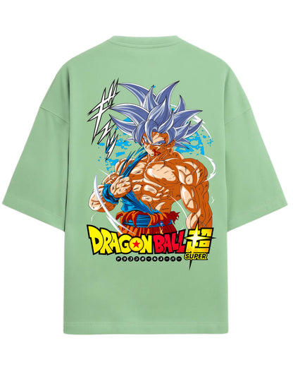 Goku Ultra Instinct Oversized Tees | Dragon Ball Z Super Graphic Tees | Premium 260 GSM Cotton Blend