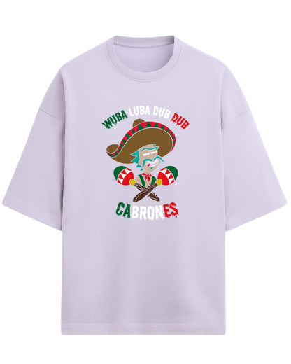 Rick Sanchez Mexican Parody Oversized Tees | Rick and Morty Graphic Tee | Premium 260 GSM Cotton Blend