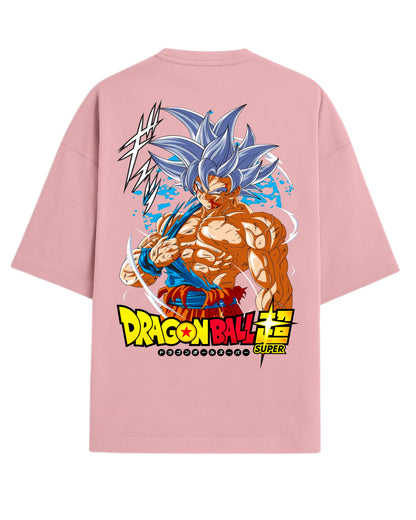Goku Ultra Instinct Oversized Tees | Dragon Ball Z Super Graphic Tees | Premium 260 GSM Cotton Blend