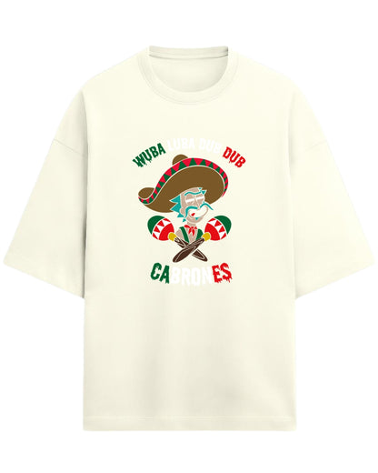 Rick Sanchez Mexican Parody Oversized Tees | Rick and Morty Graphic Tee | Premium 260 GSM Cotton Blend