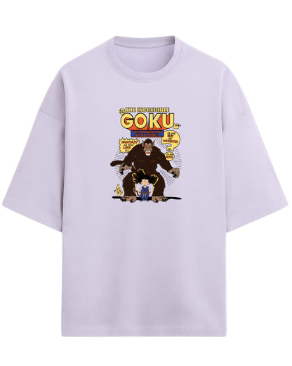The Incredible Goku Oversized T-Shirt | Dragon Ball Z Retro Comic Graphic Tee | Premium 260 GSM Cotton Blend