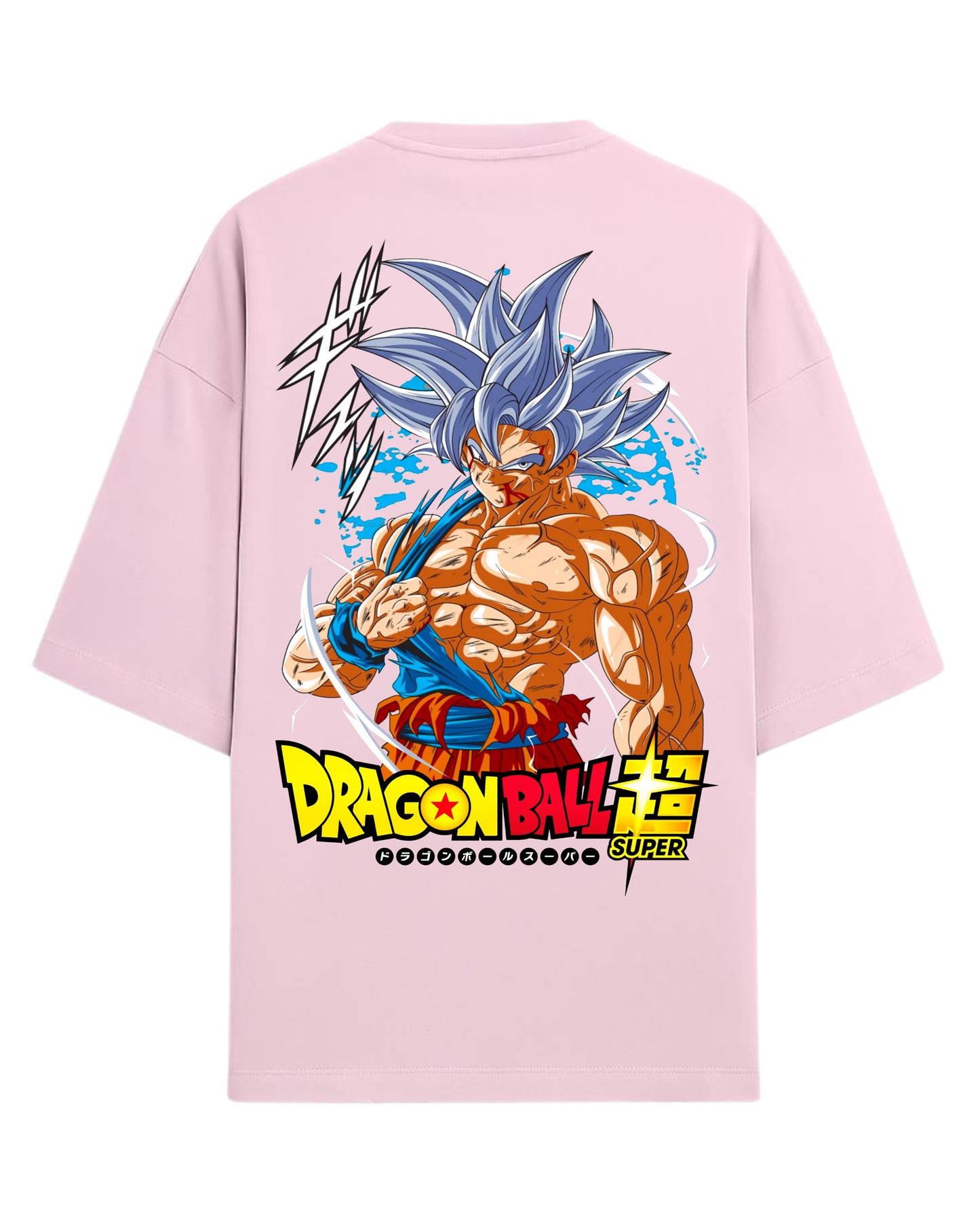 Goku Ultra Instinct Oversized Tees | Dragon Ball Z Super Graphic Tees | Premium 260 GSM Cotton Blend