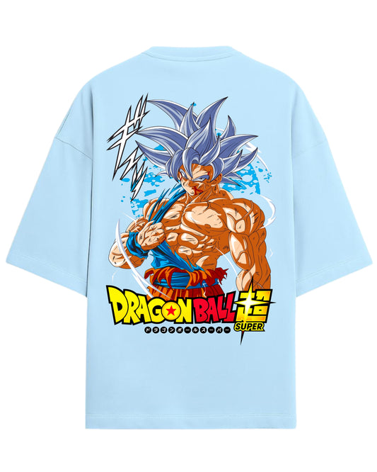 Goku Ultra Instinct Oversized Tees | Dragon Ball Z Super Graphic Tees | Premium 260 GSM Cotton Blend
