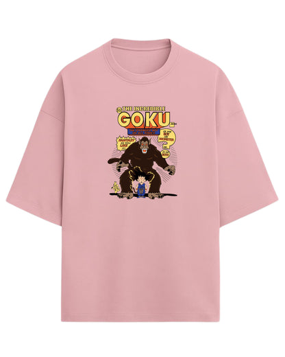 The Incredible Goku Oversized T-Shirt | Dragon Ball Z Retro Comic Graphic Tee | Premium 260 GSM Cotton Blend