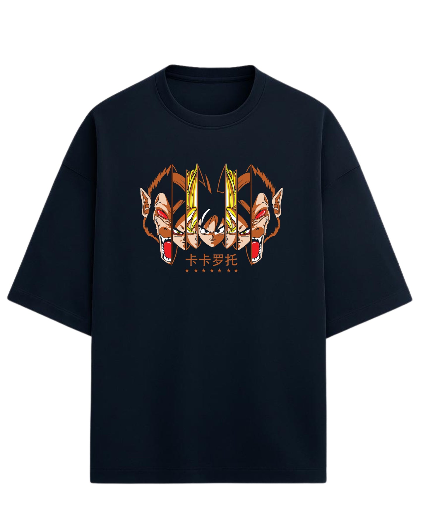 Goku Evolution Oversized Tees | Dragon Ball Z Graphic Tee | Premium 260 GSM Cotton Blend