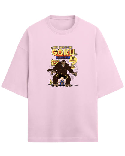 The Incredible Goku Oversized T-Shirt | Dragon Ball Z Retro Comic Graphic Tee | Premium 260 GSM Cotton Blend