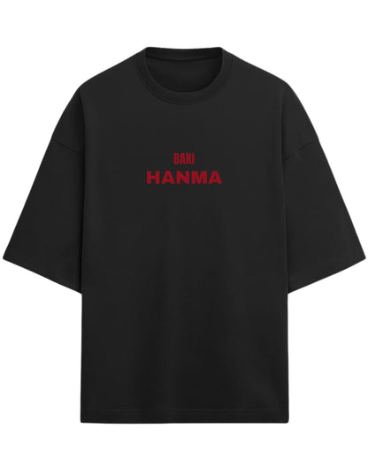 Baki Hanma Oversized Tee | Unisex Drop Shoulder Anime Graphic Tee | Premium 260 GSM Cotton Blend