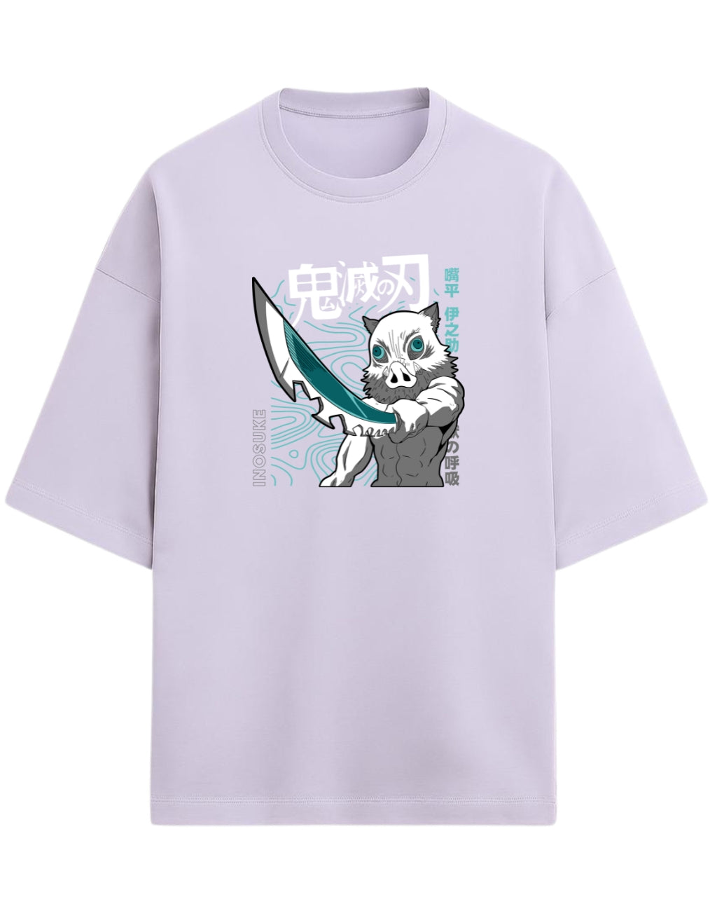 Inosuke Hashibira Beast Breathing Oversized T-Shirt | Demon Slayer Anime Graphic Tee | Premium 260 GSM Cotton