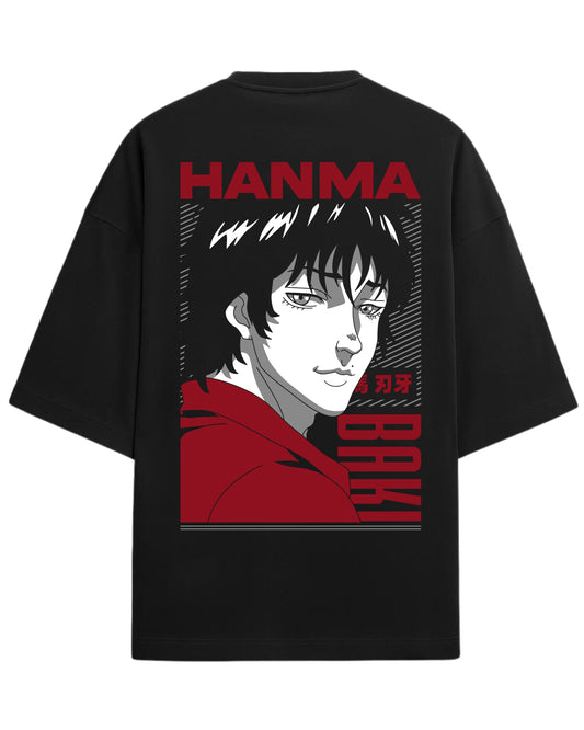 Baki Hanma Oversized Tee | Unisex Drop Shoulder Anime Graphic Tee | Premium 260 GSM Cotton Blend
