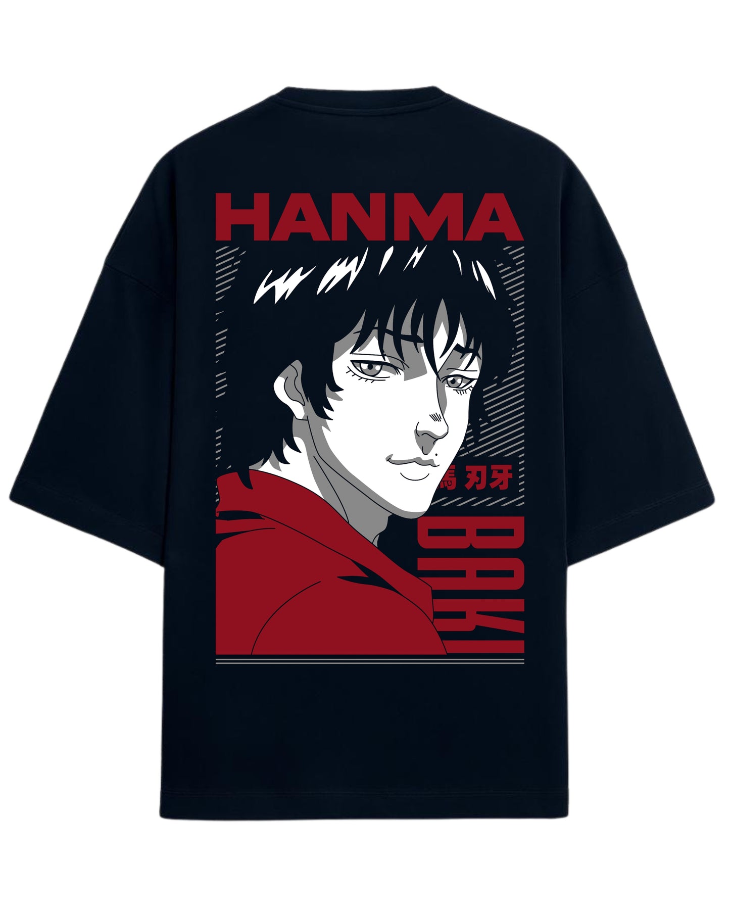 Baki Hanma Oversized Tee | Unisex Drop Shoulder Anime Graphic Tee | Premium 260 GSM Cotton Blend