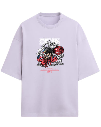 Snakeman Luffy Oversized T-Shirt | One Piece Anime Graphic Tee | Premium 260 GSM Cotton
