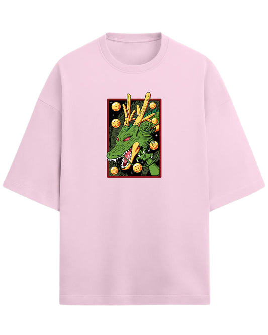 Shenron Oversized T-Shirt | Dragon Ball Z Eternal Dragon Graphic Tee | Premium 260 GSM Cotton Blend