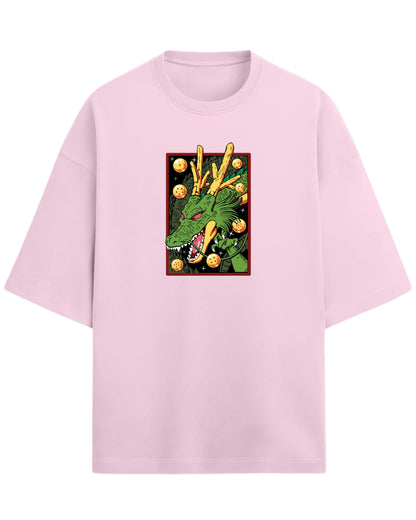 Shenron Oversized T-Shirt | Dragon Ball Z Eternal Dragon Graphic Tee | Premium 260 GSM Cotton Blend