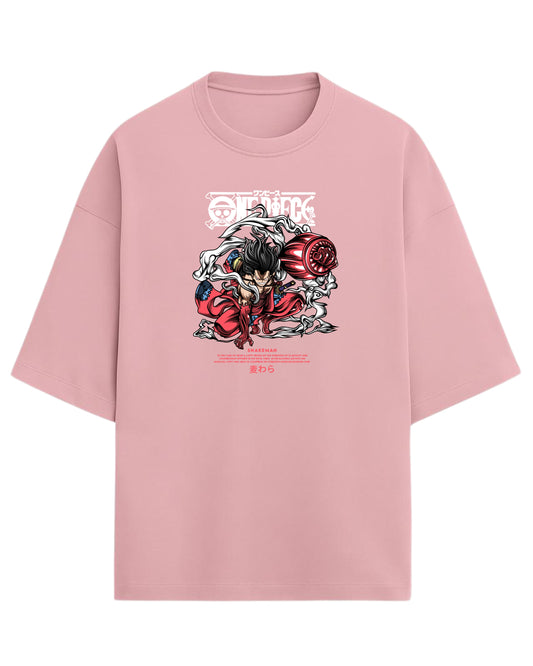 Snakeman Luffy Oversized T-Shirt | One Piece Anime Graphic Tee | Premium 260 GSM Cotton