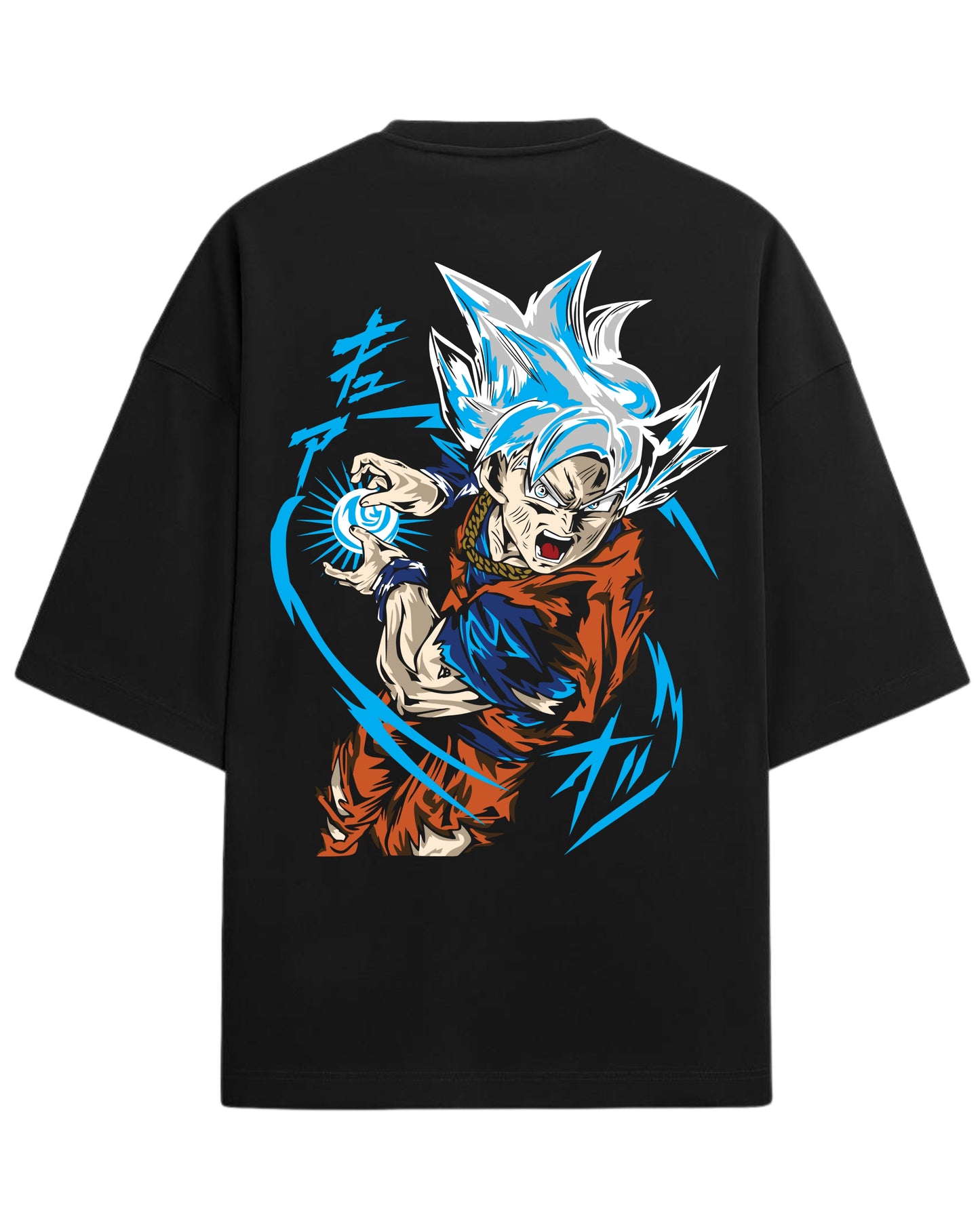 Ultra Instinct Goku Oversized T-Shirt | Dragon Ball Super Anime Graphic Tee | Premium 260 GSM Cotton Blend